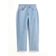 صورة High Waisted Straight Leg Jeans