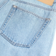 صورة High Waisted Straight Leg Jeans