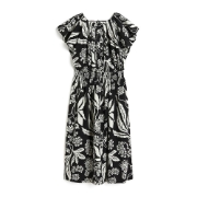 صورة Crinkled Cotton Dress Patterned