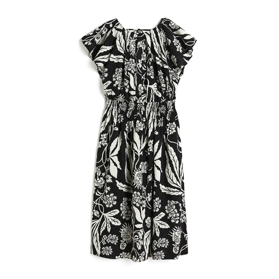 صورة Crinkled Cotton Dress Patterned