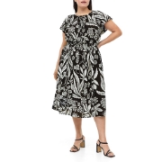 صورة Crinkled Cotton Dress Patterned