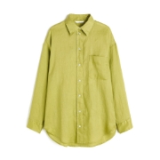 صورة Shirt Collar Straight Long Sleeve Shirt