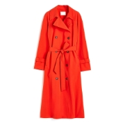 صورة Silk Taffeta Duster Coat
