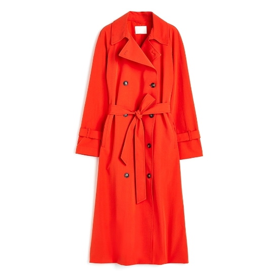 صورة Silk Taffeta Duster Coat