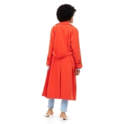 صورة Silk Taffeta Duster Coat