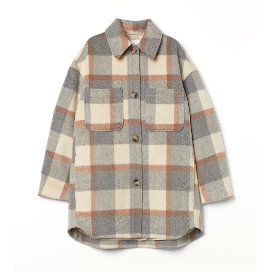 صورة Women Button Down Lumberjack Shirt